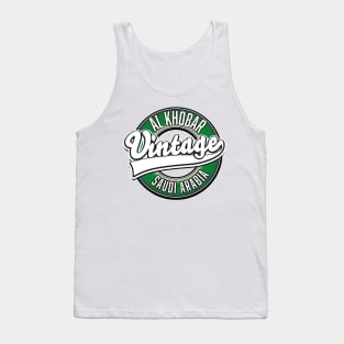 Al Khobar saudi arabia vintage logo Tank Top